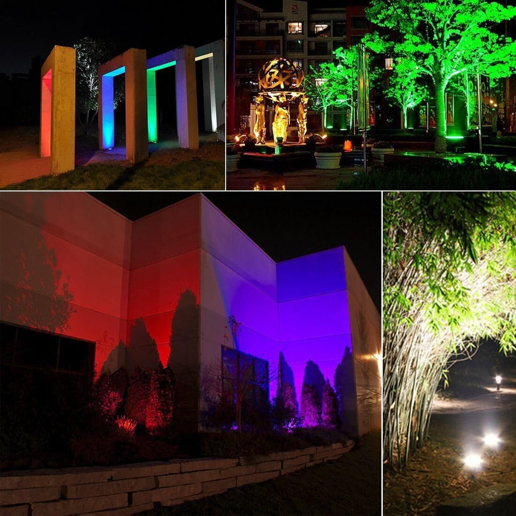 Led Flood Light Outdoor 30W,300W Equivalent, Color Changing RGB Lights | Remote Control, 120 RGB Colors, Warm White