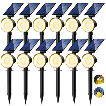 Solar Spot Lights Outdoor Waterproof, Landscape Spotlights