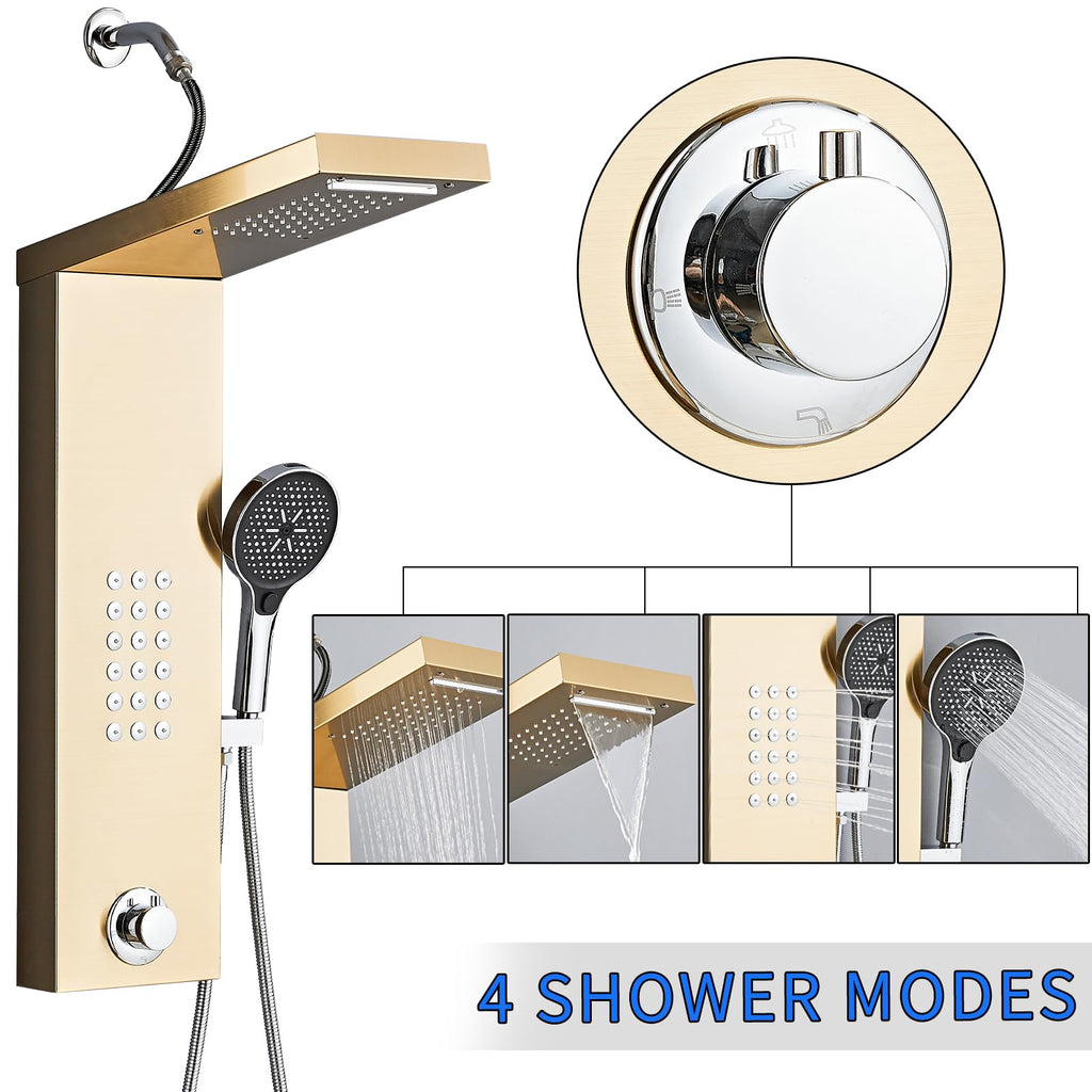 Shower Panel Tower System,Rain Shower Head Rainfall