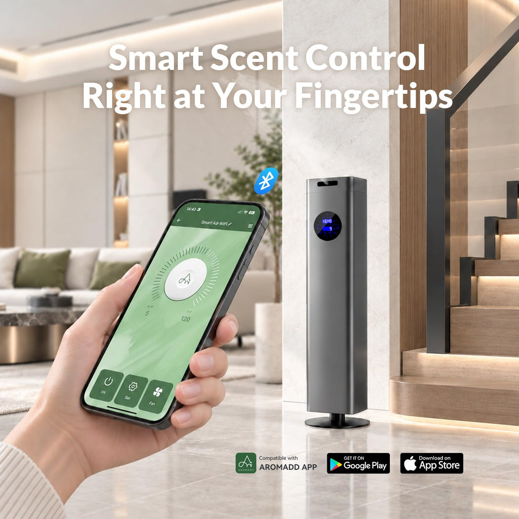 1500mL Scent Air Machine, 4000 sq. ft Waterless Diffuser