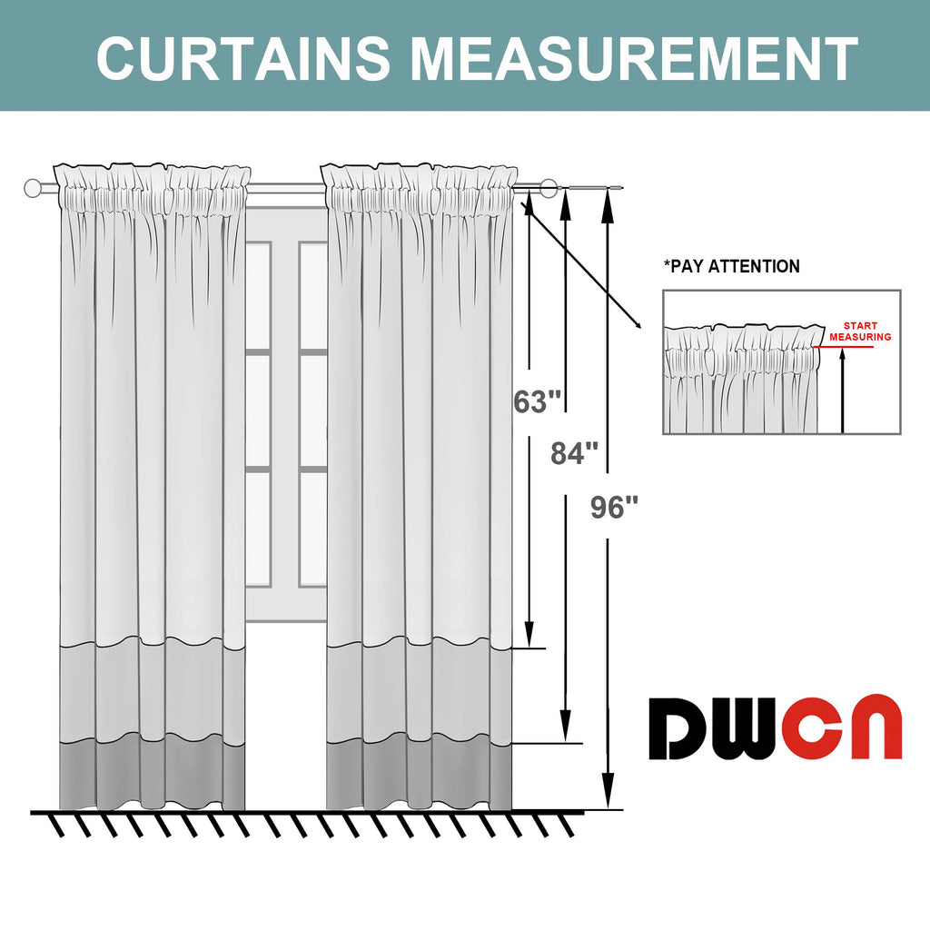 Blackout Curtains 52 x 84 Inch Long Olive Green 2 Panels