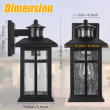 Motion Sensor Outdoor Wall Lights 2 Packs- Updated Dusk to Dawn Outdoor Lighting
