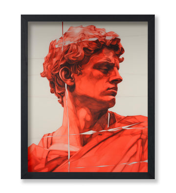 Master Renaissance Sculpture Print - David Poster - Altered & Pop Art - Modern Wall Design - Gift for Men & Women