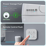 Glendan Smart Toilet Auto Flush: Elongated Heated Seat Tankless Toilet