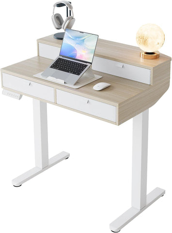32 x 20 inch Electric Standing Desk with 4 Drawers