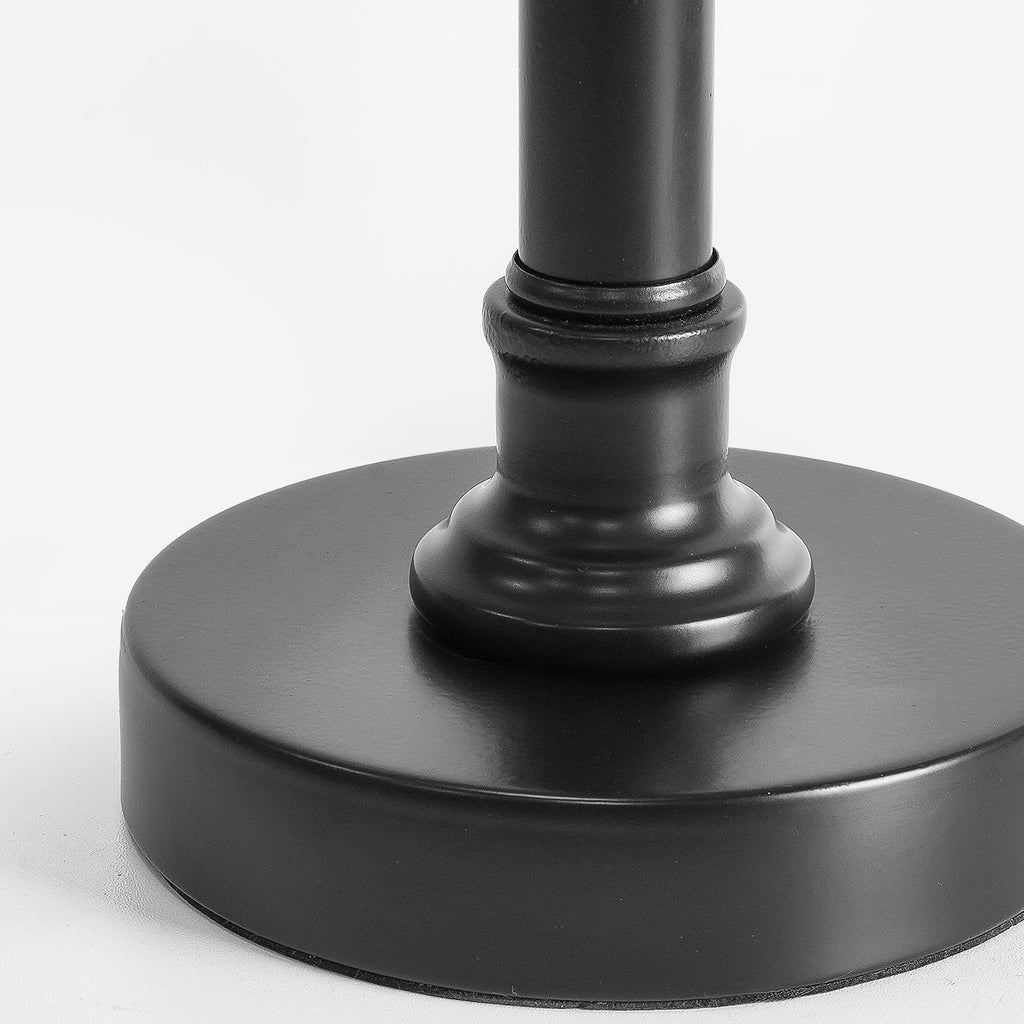 19.5" Black Rustic Table Lamps Set of 2 Bedroom