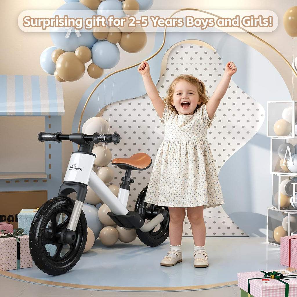 Toddler Balance Bike for 2 to 5 Year Old, Adjustable Seat Training Bike for Boys Girls, No Pedal Training Bike Best