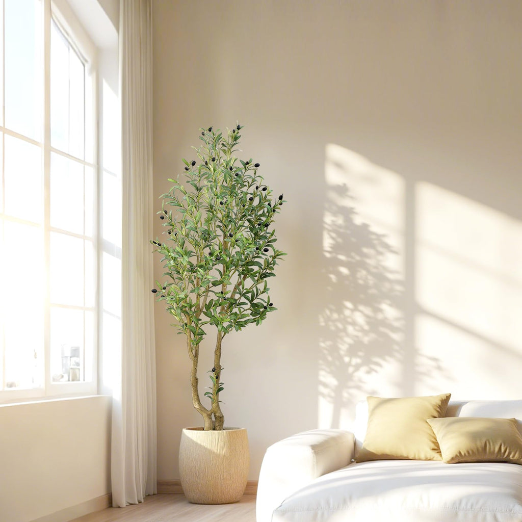 5FT Artificial Olive Tree Indoor Living Room Office Entryway Decor
