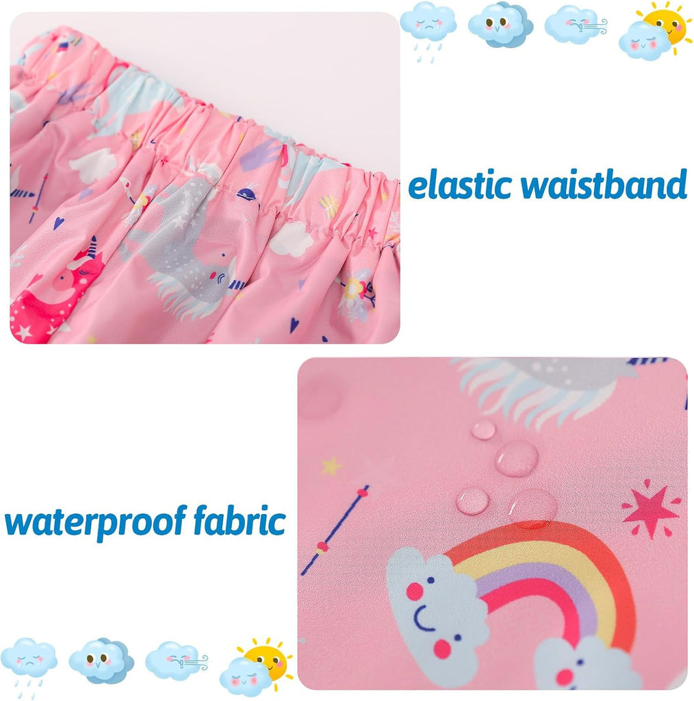 Toddler Rain Suits Waterproof Baby Rain Coat Jacket Pants 2PCS