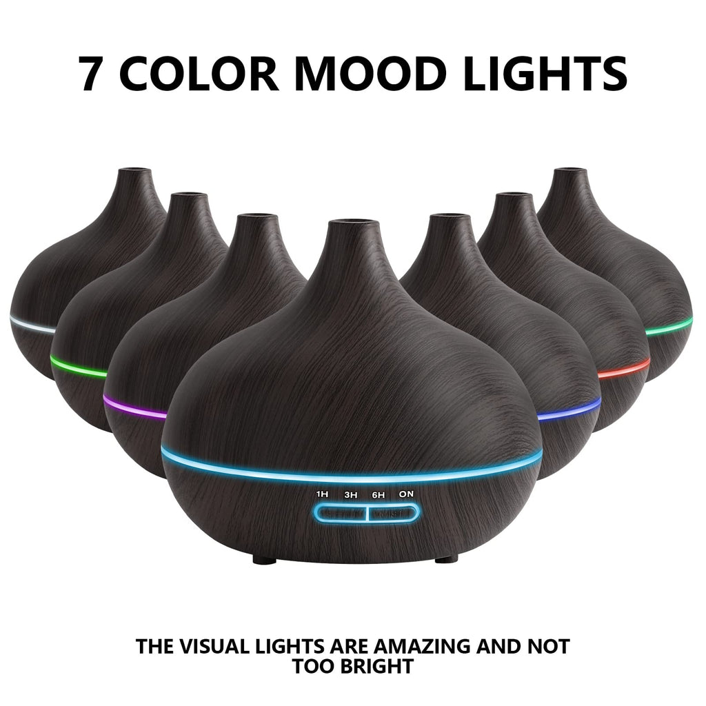 Diffusers for Essential Oils Large Room, 550ml Essential Oil Diffusers with Remote Control, Ultrasonic Oil Diffuser