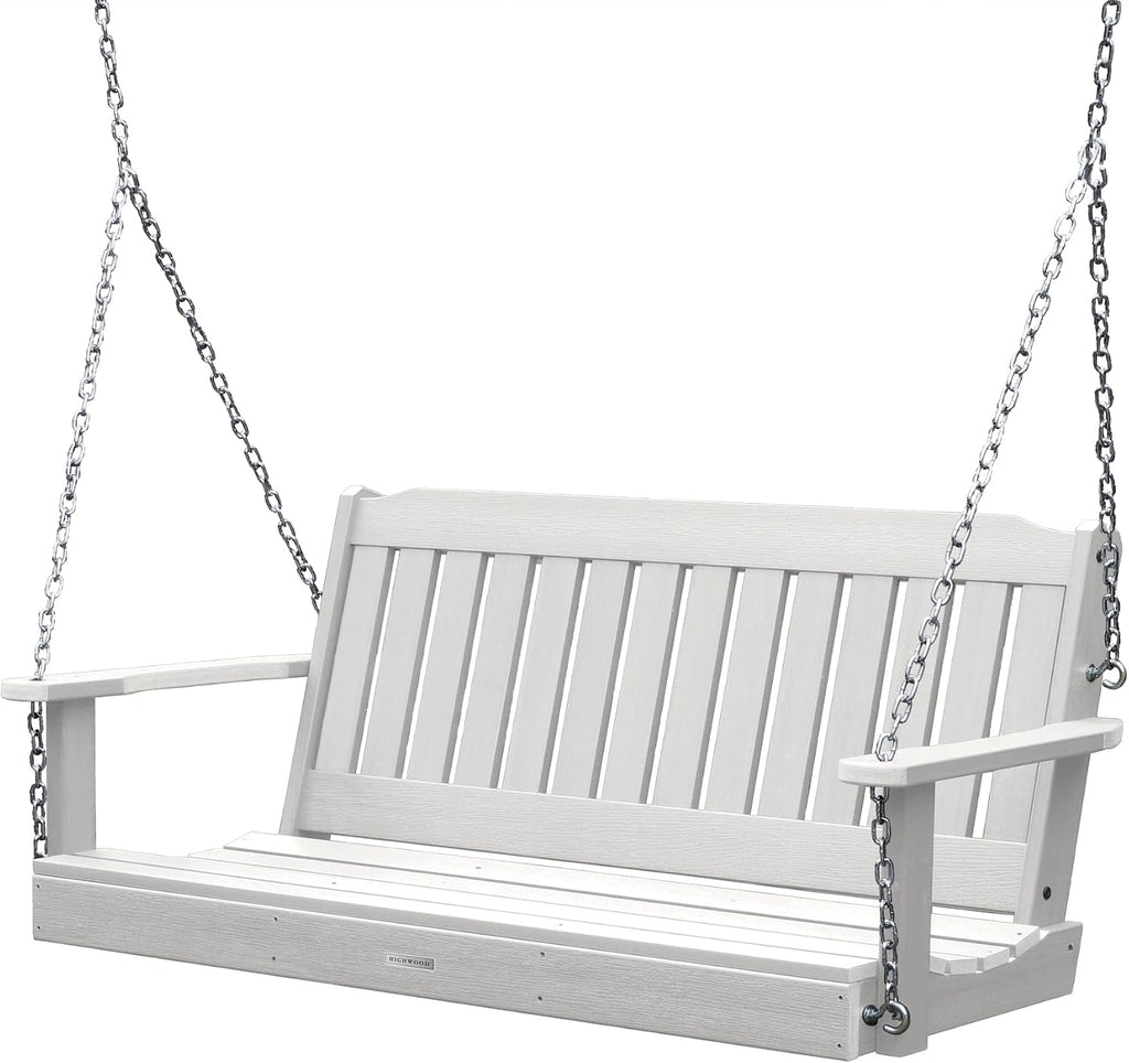 AD-PORL1-WHE Lehigh Porch Swing, 5 Feet, White