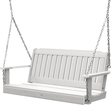 AD-PORL1-WHE Lehigh Porch Swing, 5 Feet, White
