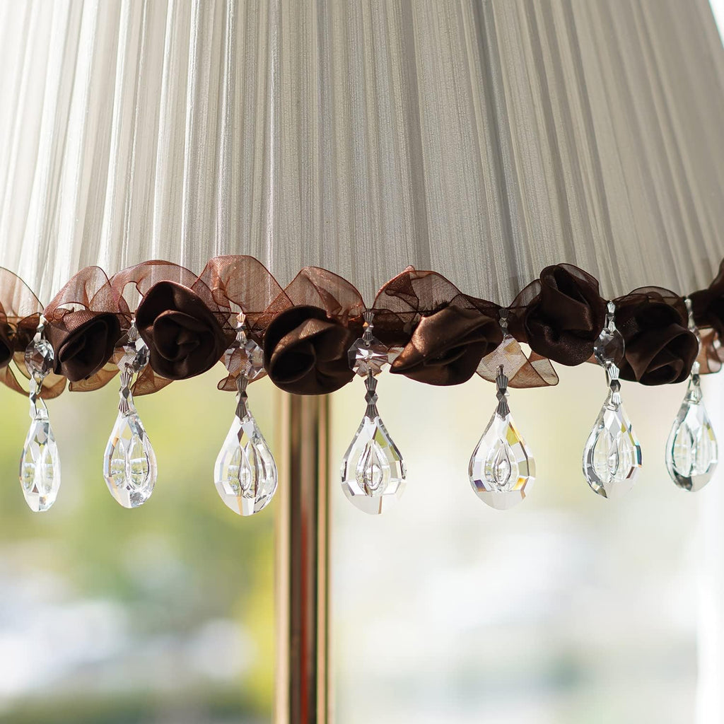 20 Pcs 38mm Crystal Loquat Pendants Chandelier Replacement Beads Decor - Clear Glass Loquat Crystal Beads 38mm for