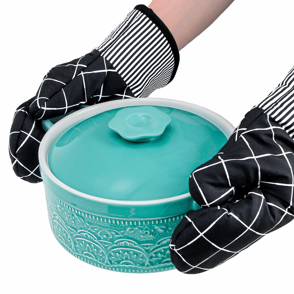 2 Quart Round Ceramic Casserole Dish with Lid, 7.5 Inch Covered Casserole for Oven, Glazed Ceramic Baking Dish