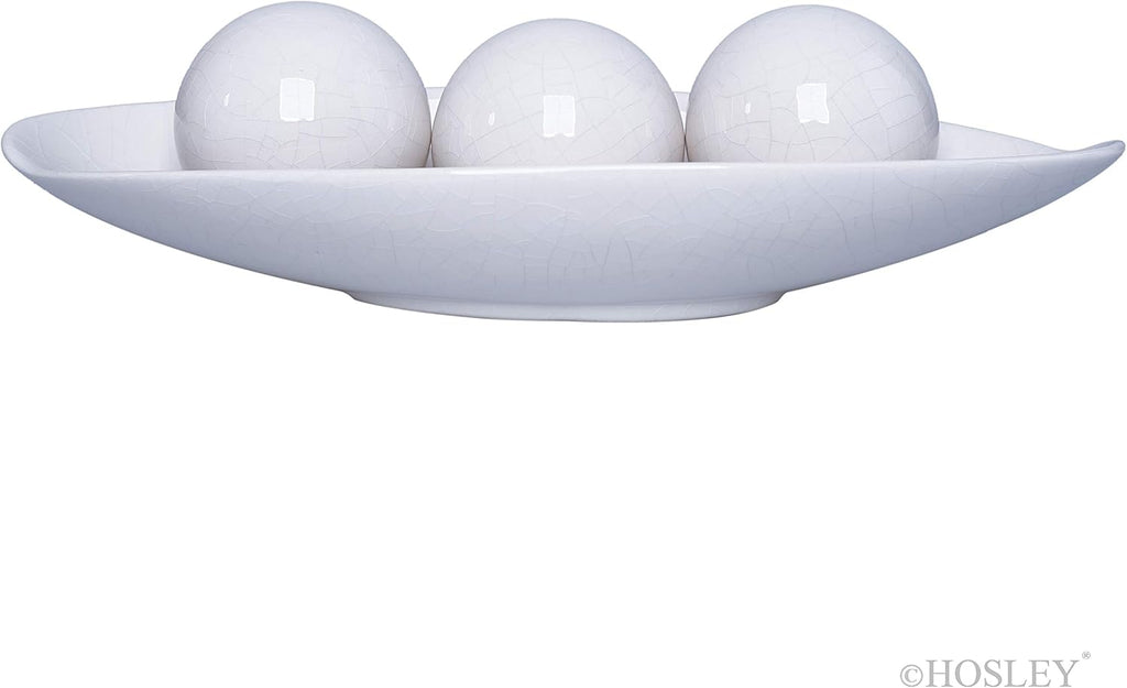 Decorative Bowl and Orb Set. Ideal GIFT for Weddings Special Occasions and for Decorative Centerpiece in Your Living