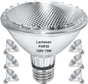 Par30 Halogen Flood Light Bulbs, Short Neck 120V 75W Equivalent,2700K Warm White Dimmable High Brightness, Great