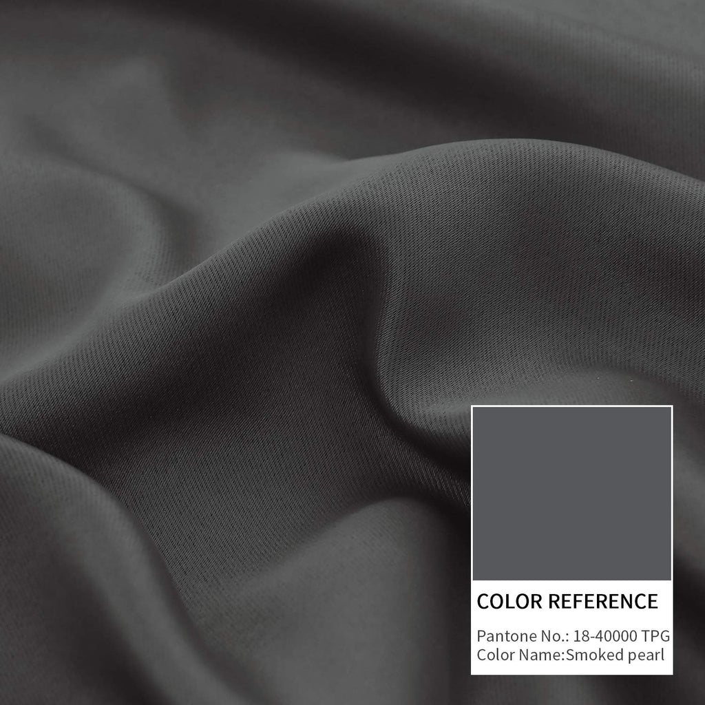 Dark Grey 84 Inch Blackout Curtains, 2 Window Panels