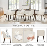 COLAMY Upholstered Dining Chairs Set of 2