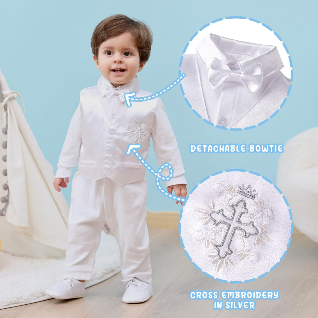 Baptism Outfits for Boys Fall Baby Boy Clothes Rompers