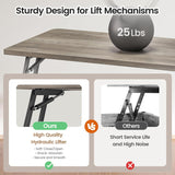 31.5" Lift Top Coffee Table with Storage, Square Coffee Tables