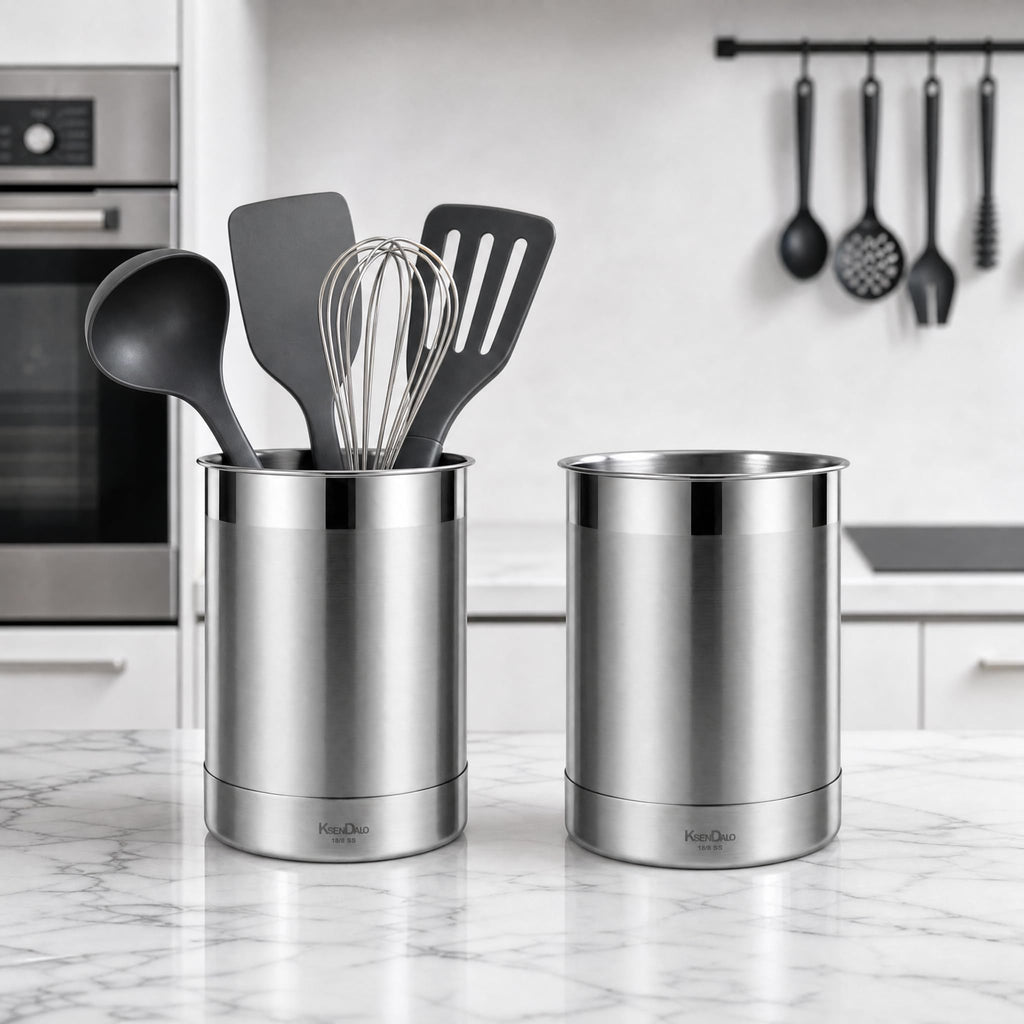 Utensil Holder, SUS304 Stainless Steel, 3 Pack
