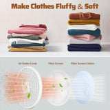 Portable Dryer for Clothes 1500W, 110V Laundry Dryer with Stainless Steel Tub, 4 Drying Mode, Portable Dryers for