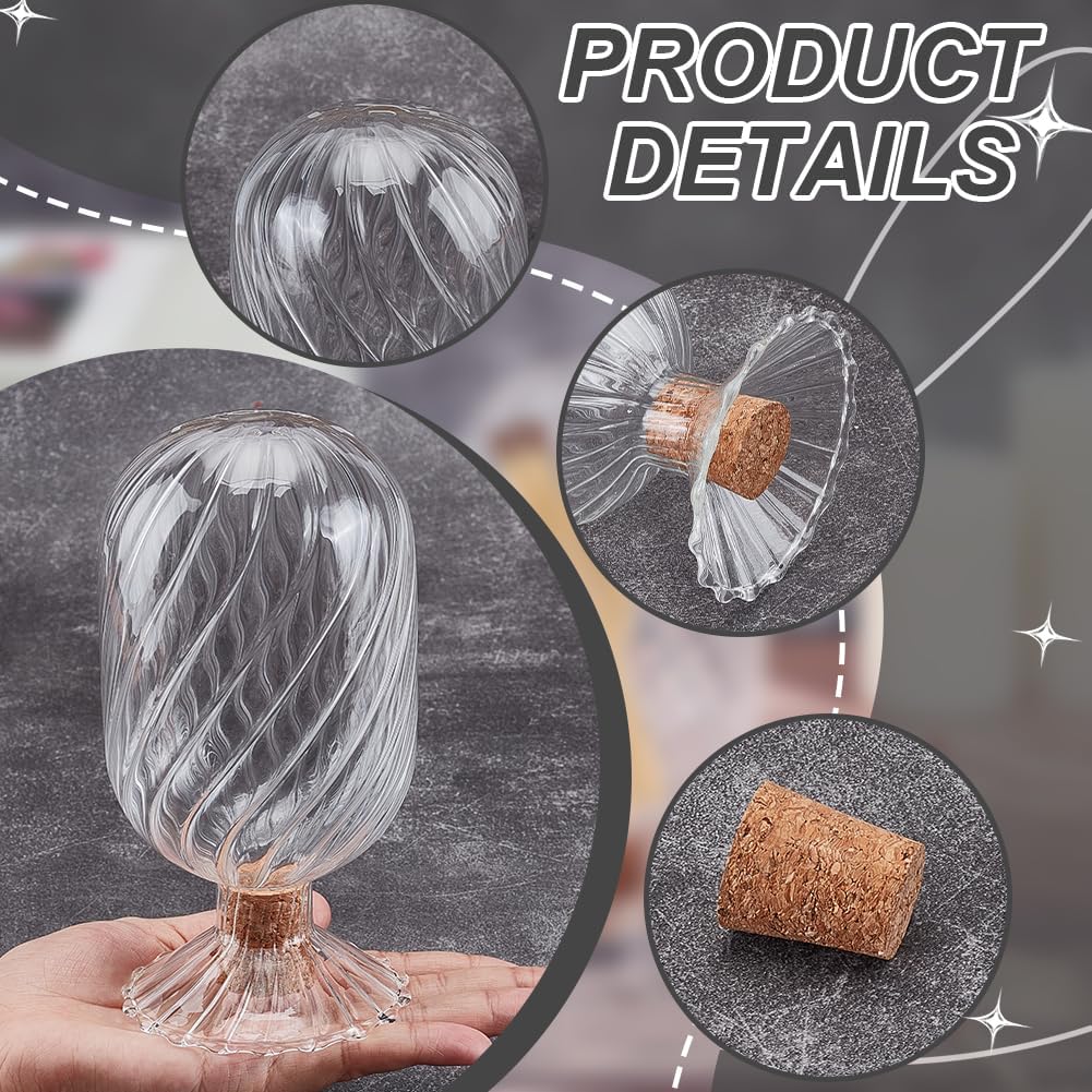 Decorative Glass Matches Cloche Glass Match Holder Clear Match Cloche Jar Fancy Bathroom Cloches Bottle Home Decor
