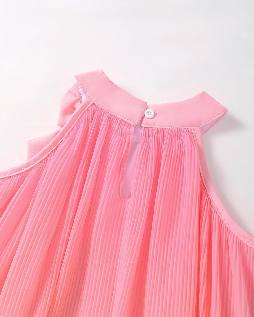 Girl Tulle Dress Summer Clothes Little Girl Ombre Halter Dress Kids Casual Sundress Toddler Princess Outfits