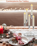 4 Set 5 Arm Acrylic Candle Holder, Mjkeomo 22'' Tall Candelabra Centerpieces for Tables, Candlesticks Holder with
