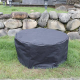 36 Inch Fire Pit with 2 Grills, Wood Burning Fire Pits for Outside with Lid, Poker and Round Waterproof Cover, BBQ& Outdoor Firepit & Round Metal - Image 7