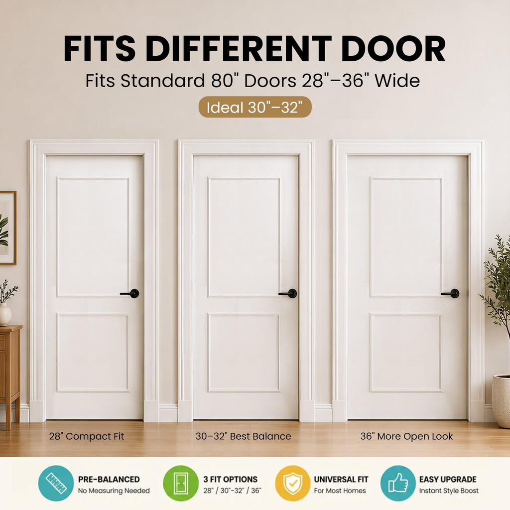 Peel and Stick Door Molding Pre-Cut Paintable Trim Moulding Kit