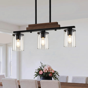 Dining Room Light Fixture,3-Light Farmhouse Kitchen Island Lighting