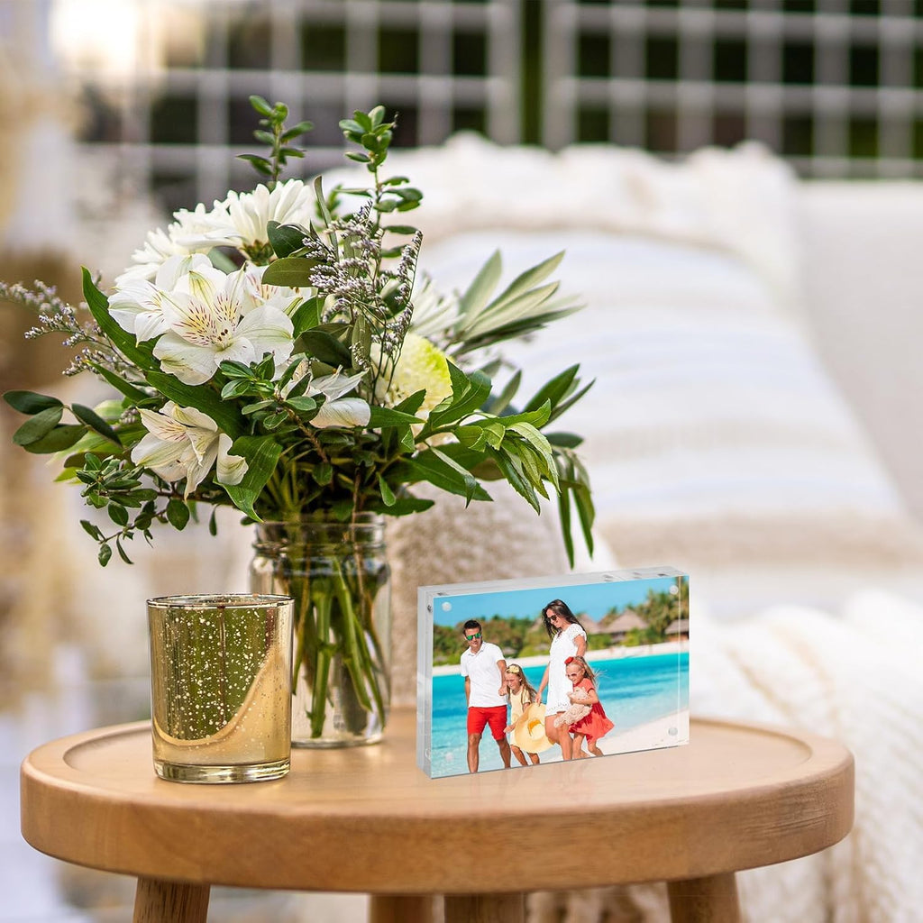 5x7 Acrylic Frame 30 Pack, 20MM Thicker Frameless Clear Picture Frames