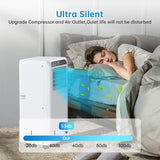 8000 BTU Portable Air Conditioner, 3 in 1 AC Unit for 350 Sq.Ft. with Built In Dehumidifier, 2 Speed Fan, Timer