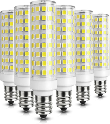E12 9W 6000K LED Candelabra Bulbs 100w Equivalent 1200lm 6Pack