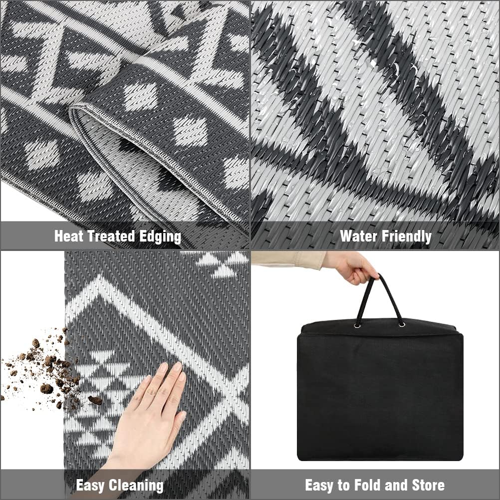Outdoor Rug Waterproof Outdoor Carpet Plastic Patio Rug