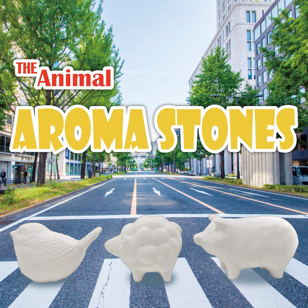 Aroma Ceramic Stone Diffuser [Made in Japan] Aromatherapy Passive Essential Oil Diffuser, Non-Electric Eco-Friendly