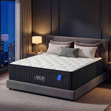 Queen Mattress, 12 Inch Queen Hybrid Mattress in a Box, Medium Firm with Upgraded Pocket Springs for Superior Motion