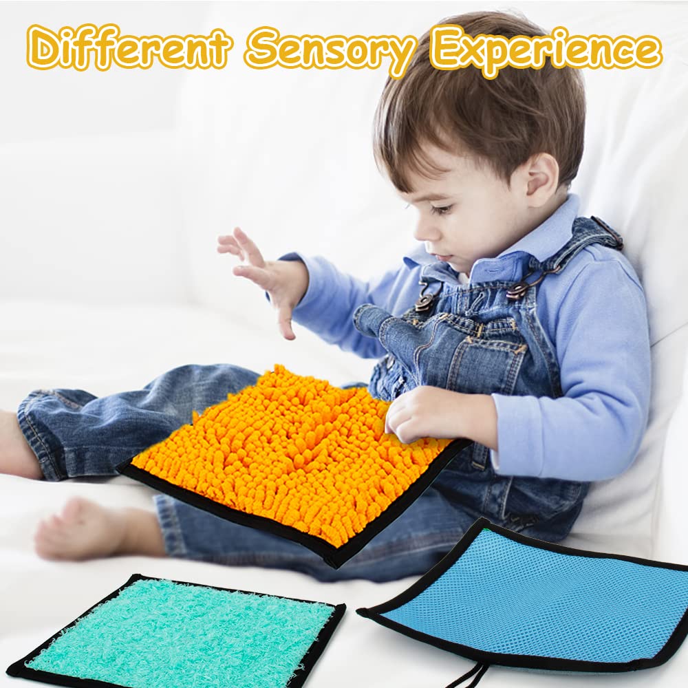16 Set Sensory Mini Mats Assorted Textured Sensory Floor Tiles Sensory Wall