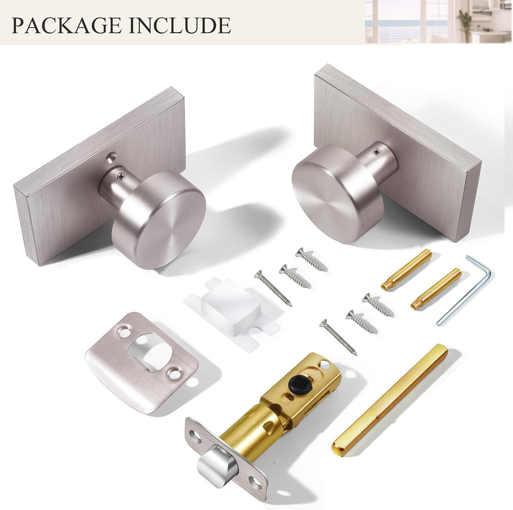Brushed Satin Nickel Door Knobs Passage Door Knobs Interior