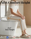 Luxury Smart Toilet with Bidet Built In, Auto Open/Close Lid & Seat, Blackout Flush, Foam Shield, Odor Control