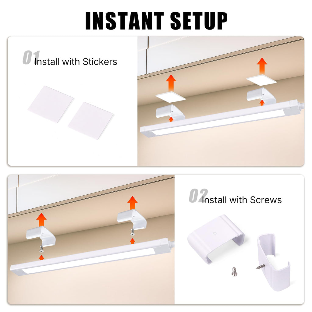 3 Pack Plug in Under Cabinet Lighting