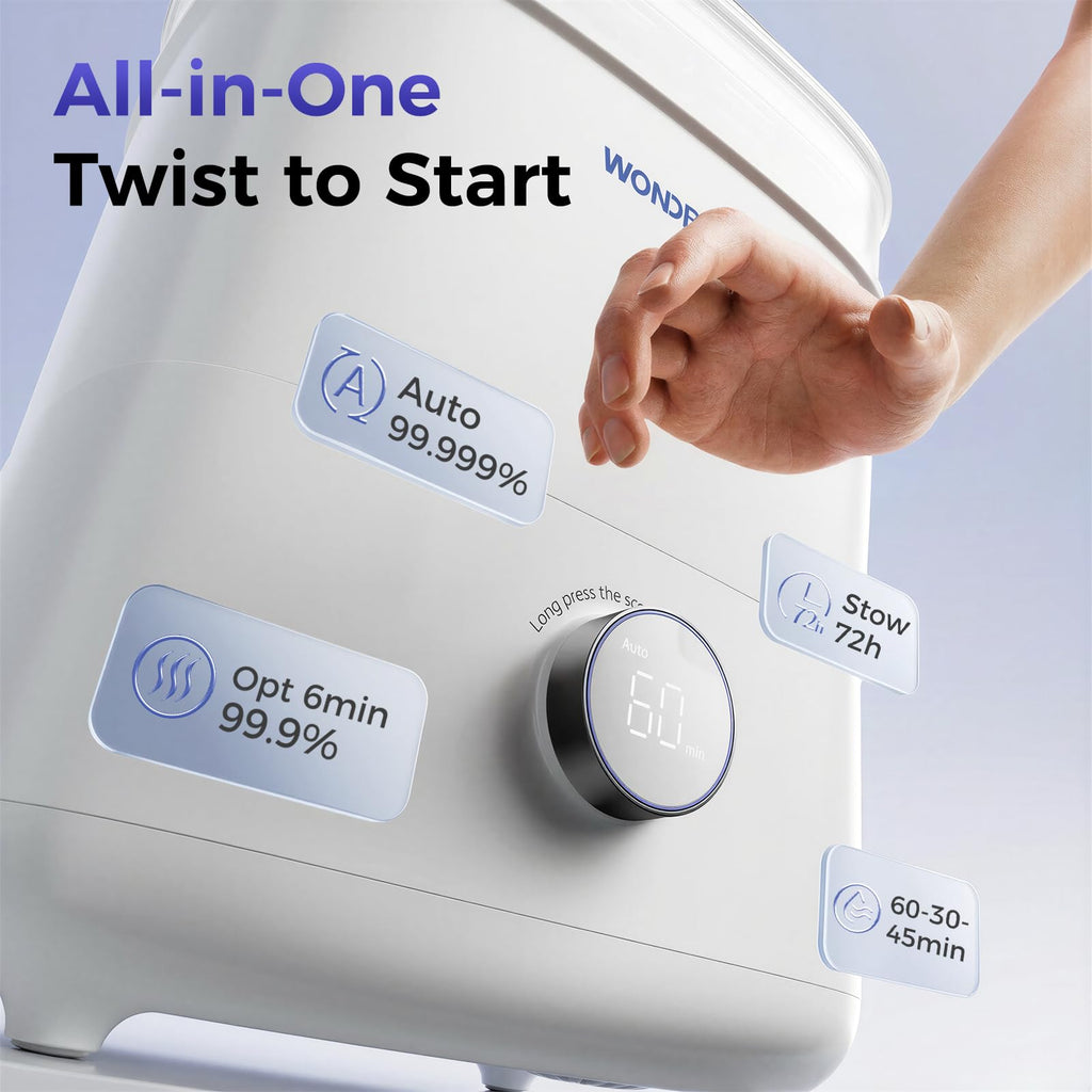 Large Baby Bottle Sterilizer and Dryer, 99.999% Deep Sterilization