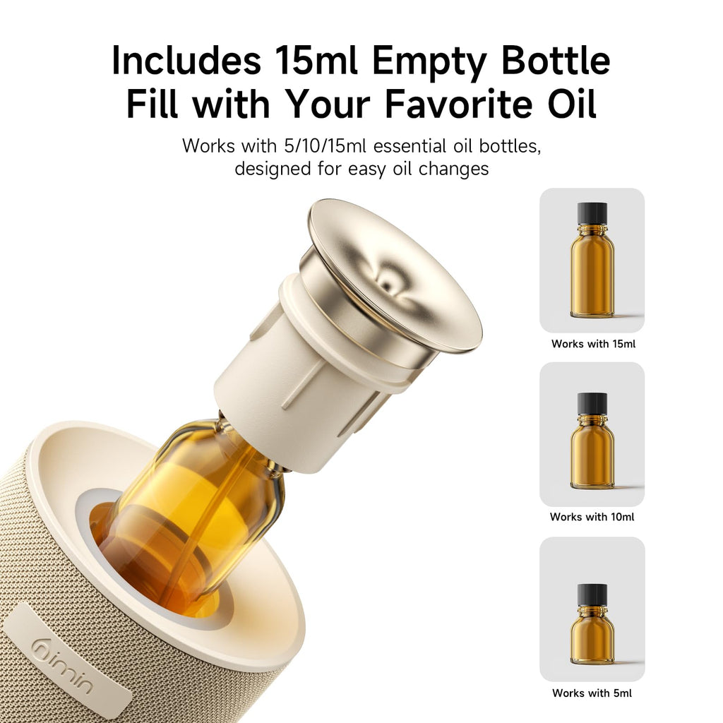 Waterless Essential Oil Diffuser & Car, Cordless Portable Diffuser