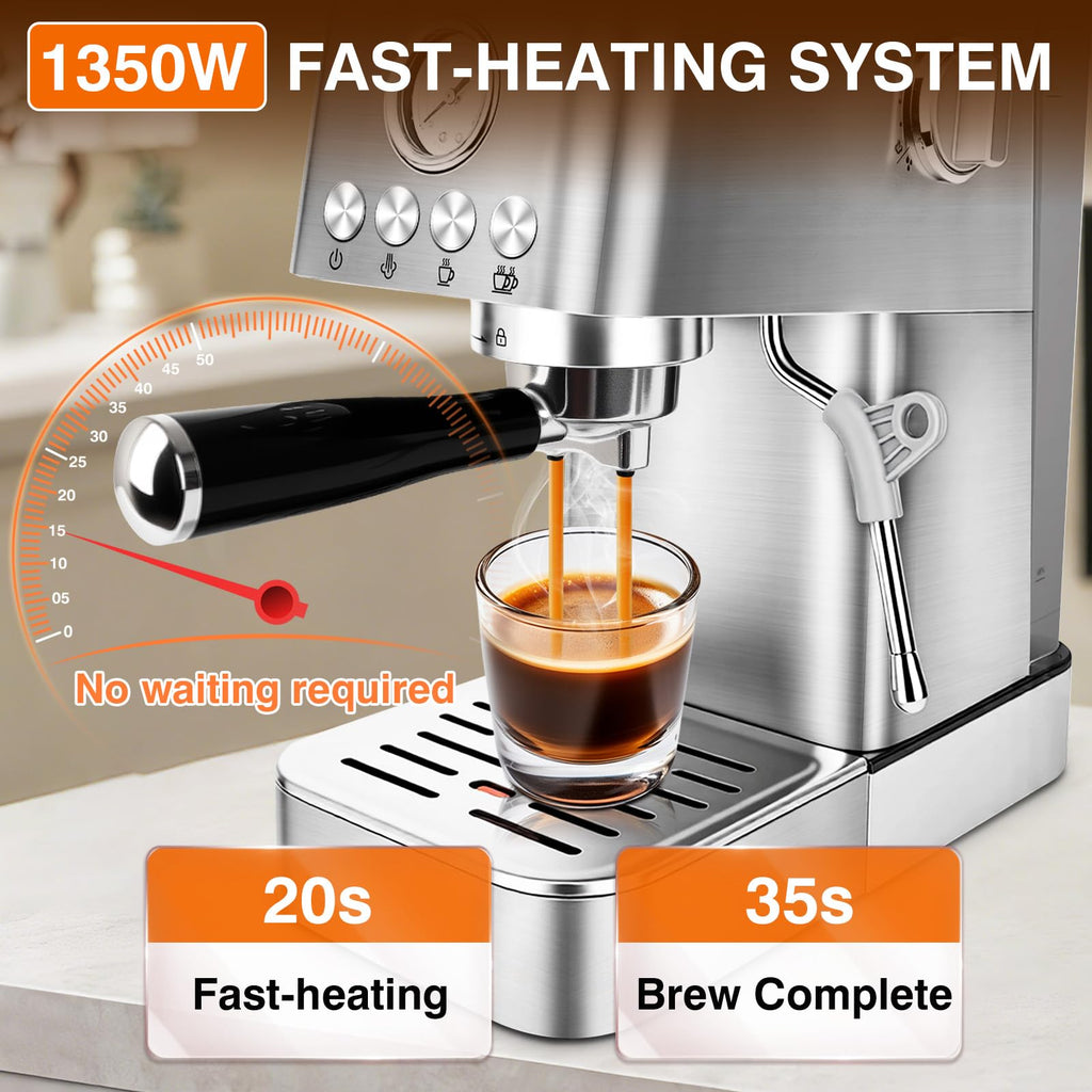20 Bar Espresso Machine with Milk Frother