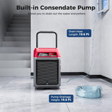 170 PPD Commercial Dehumidifier with Pump & Drain Hose, LGR Industrial Use