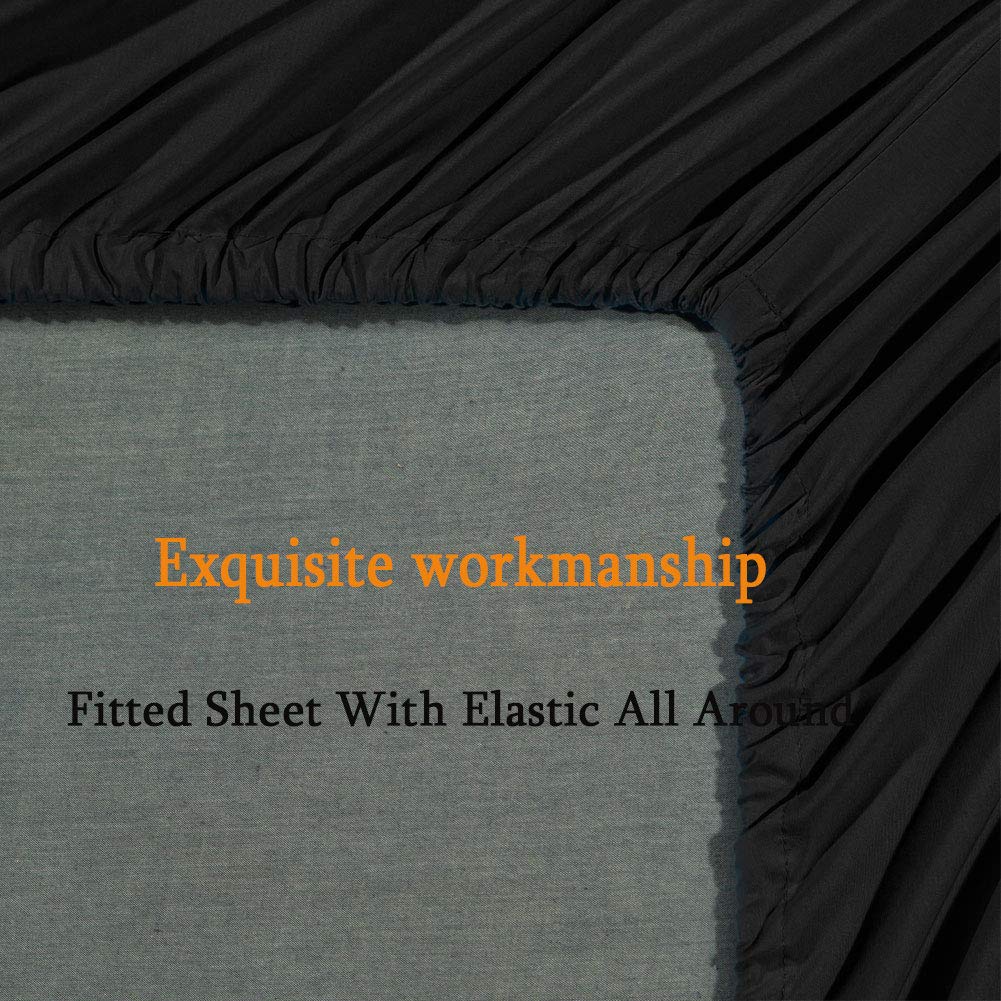 Bed Sheet Set, Super Soft, 18-24 Inch Deep Pocket, 4 PC, Twin XL
