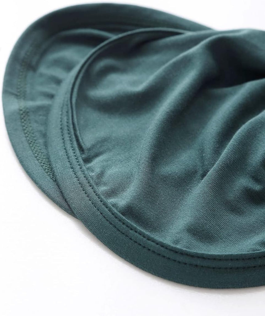 Newborn Baby Boys Girls Knotted Gown Hat Set Soft Bamboo Viscose Infant Sleeper Baby Sleep Gown with Mittens