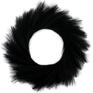 Pampas Grass Wreath 24 Inch Farmhouse Wreath for Front Door Black