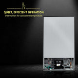 33 Bottle Dual Zone Wine Cooler Refrigerator w/Lock - Large Freestanding Wine Ce